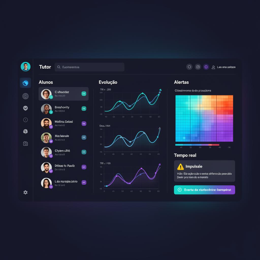 Mockup Painel do tutor da plataforma Uni+